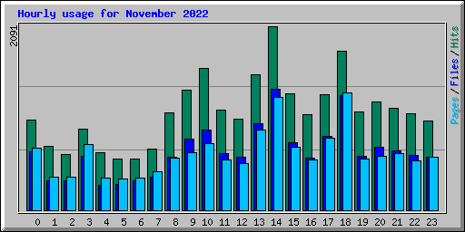 Hourly usage for November 2022