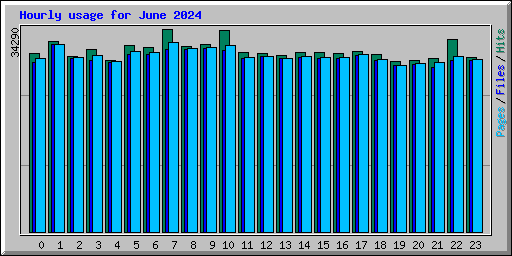 Hourly usage for June 2024