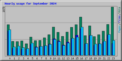 Hourly usage for September 2024